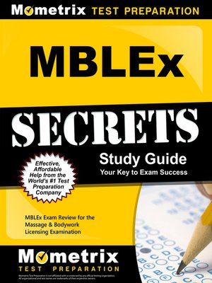 cover image of MBLEx Secrets Study Guide